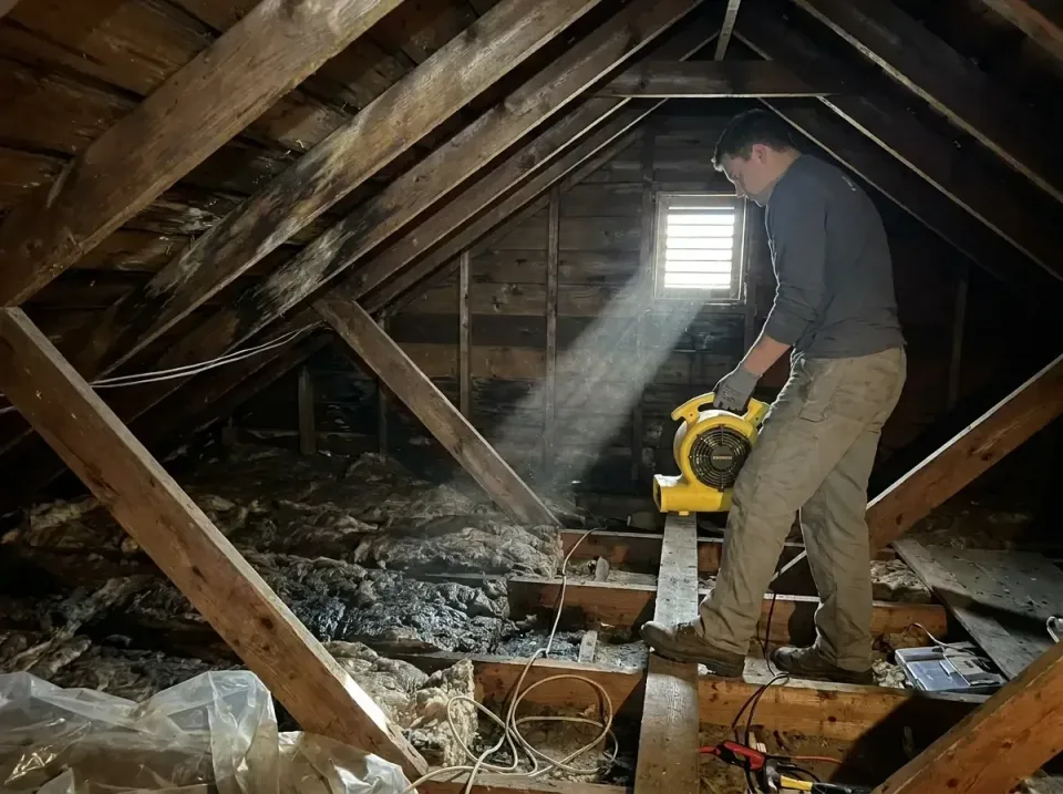attic-water-damage-drying-proc-007 — frequently asked questions, Emergency Water Extraction & 24/7 Flood Response in Moorhea…
